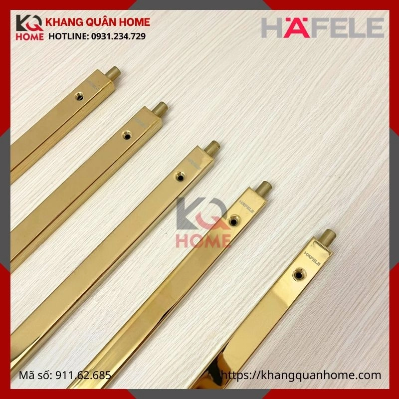 Chốt âm dài 450mm màu đồng bóng Hafele 911.62.685