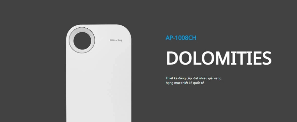  thực tế Máy lọc không khí Coway DOLOMITIES - AP-1008CH 