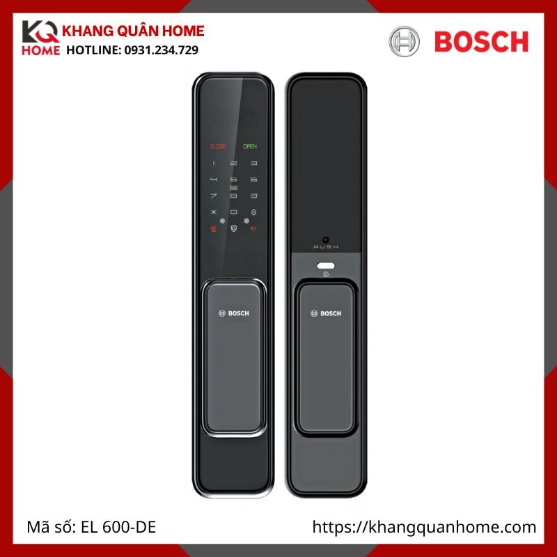 Khóa điện tử Bosch EL 600-DE Màu Đen