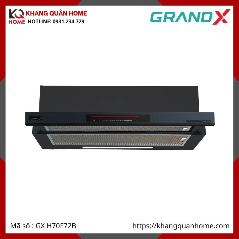MÁY HÚT MÙI ÂM TỦ GRANDX 700MM GX H70F72B