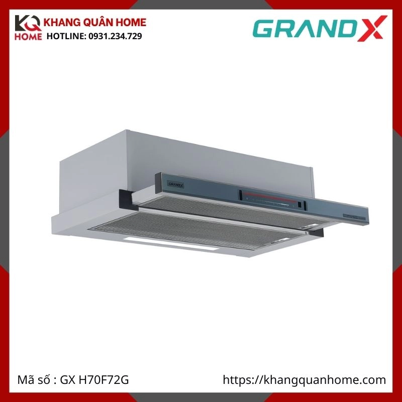 MÁY HÚT MÙI ÂM TỦ GRANDX 700MM GX H70F72G