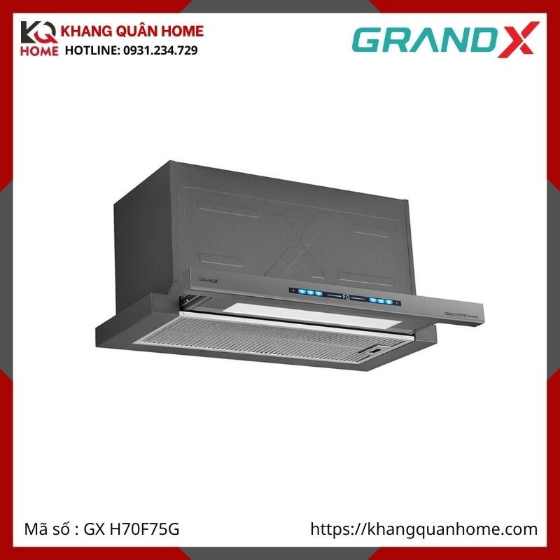 MÁY HÚT MÙI ÂM TỦ GRANDX 700MM GX H70F75G