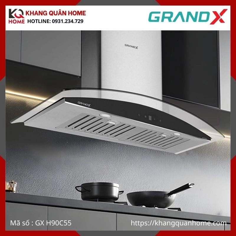 MÁY HÚT MÙI GRANDX 900MM GX H90C55