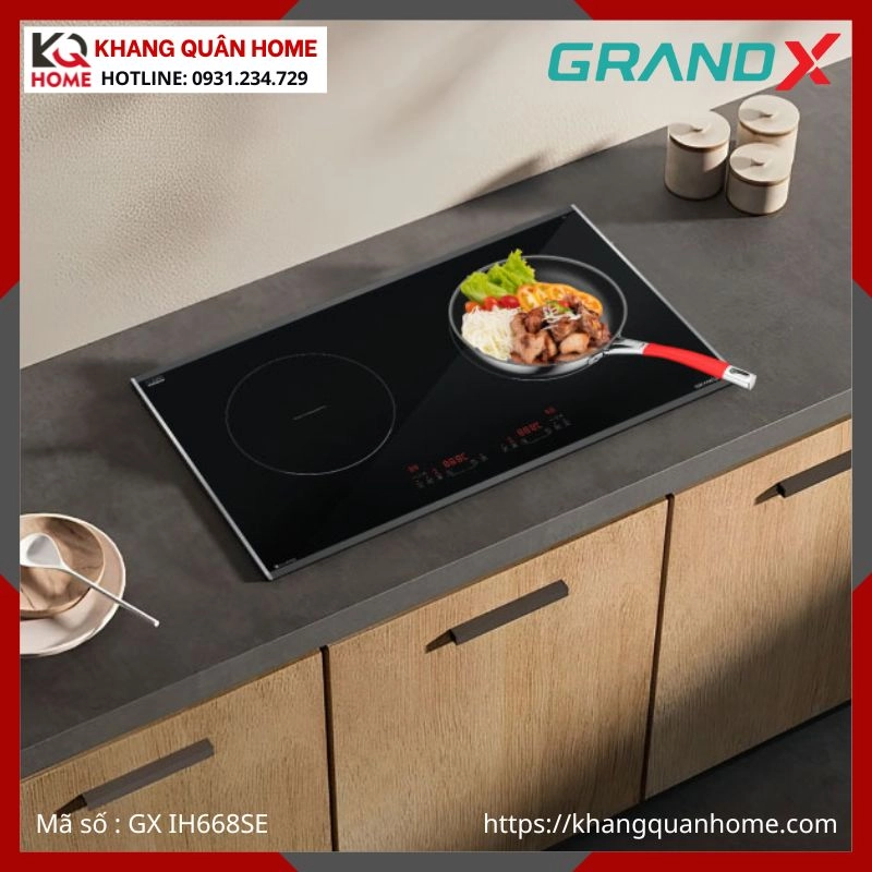 BẾP TỪ 2 VÙNG NẤU GRANDX GX IH668SE