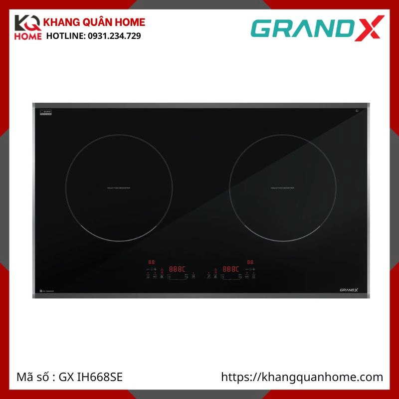 BẾP TỪ 2 VÙNG NẤU GRANDX GX IH668SE