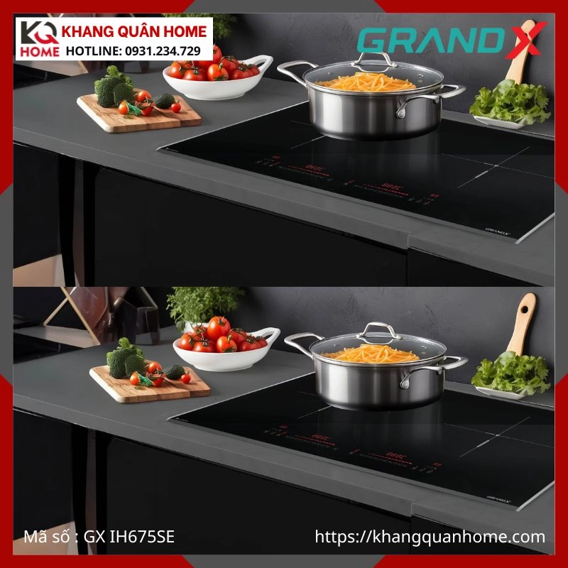 BẾP TỪ 2 VÙNG NẤU GRANDX GX IH675SE