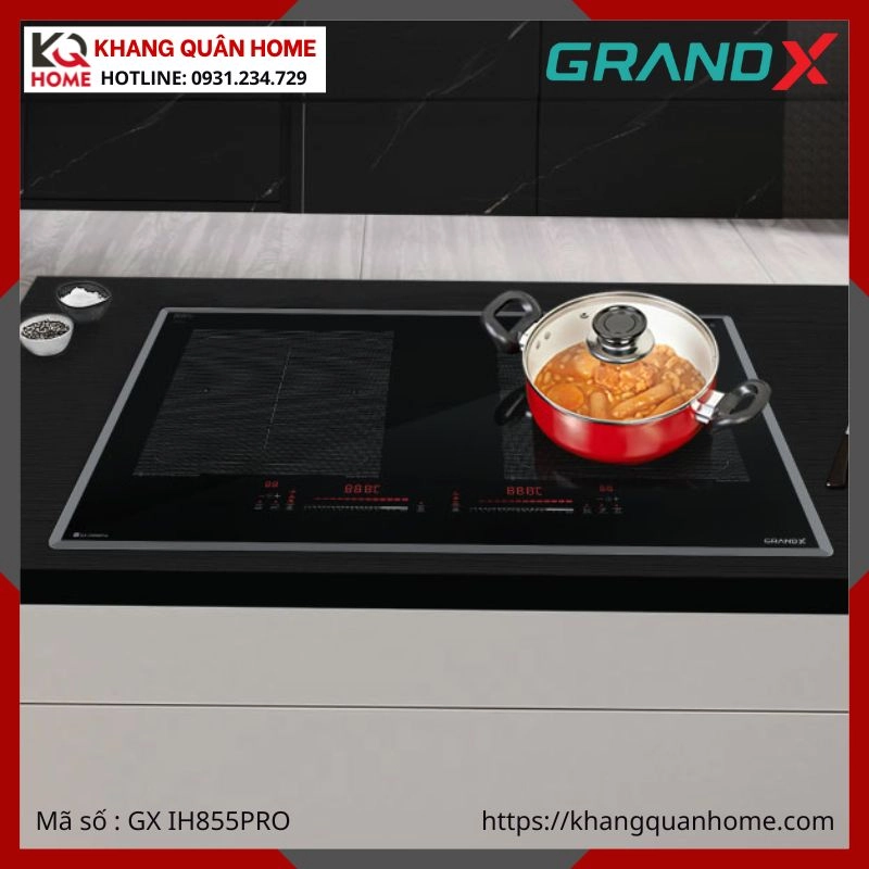 BẾP TỪ 2 VÙNG NẤU GRANDX GX IH855PRO