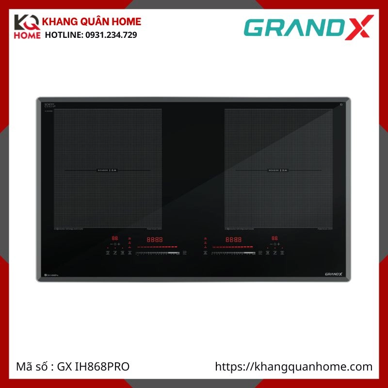 BẾP TỪ 2 VÙNG NẤU GRANDX GX IH868PRO