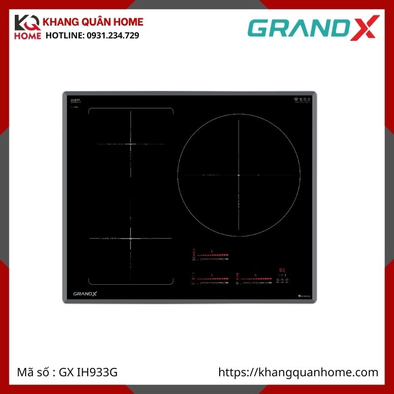 BẾP TỪ 3 VÙNG NẤU GRANDX GX IH933G