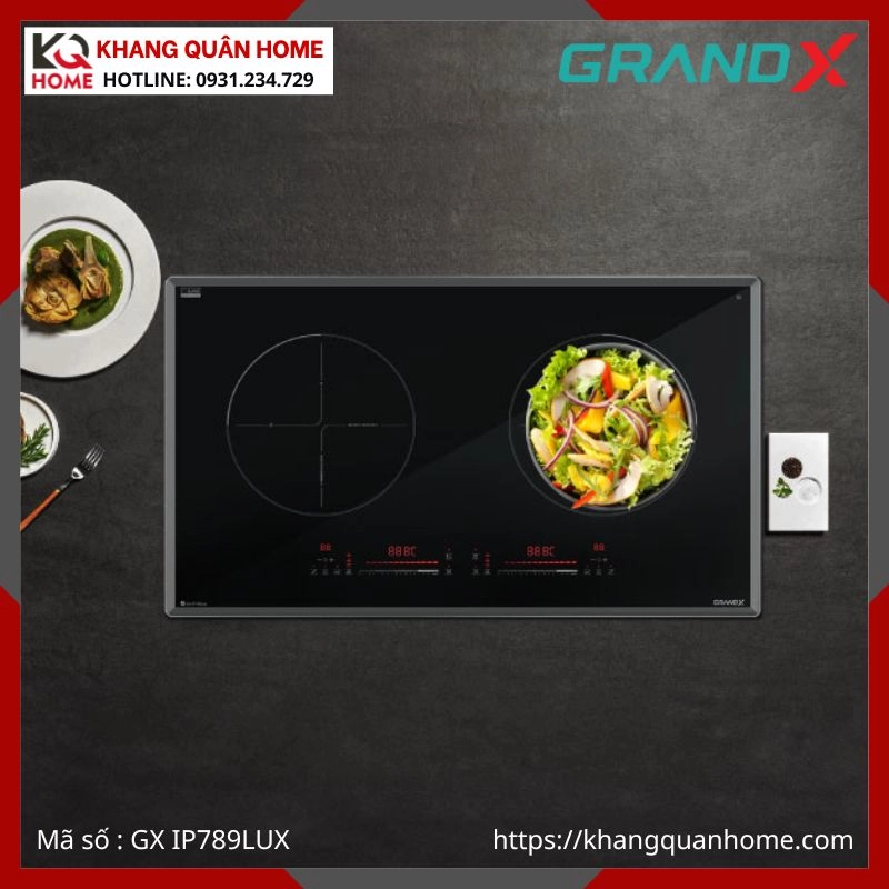BẾP TỪ 2 VÙNG NẤU GRANDX GX IP789LUX