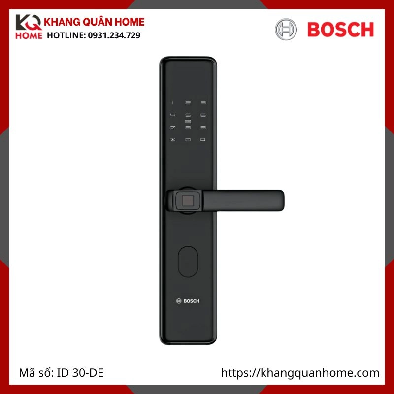 Khóa điện tử Bosch ID 30-DE Màu Đen 