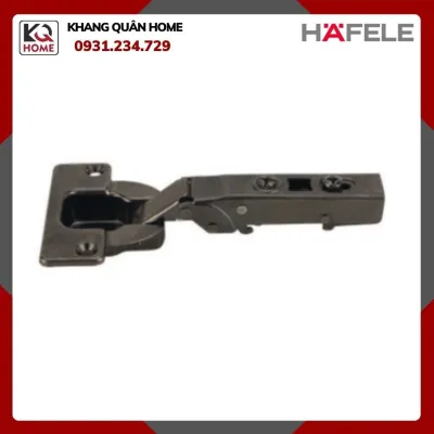 Bản lề giảm chấn màu đen Hafele cho gỗ dày 25mm Trùm ngoài 308.03.003
