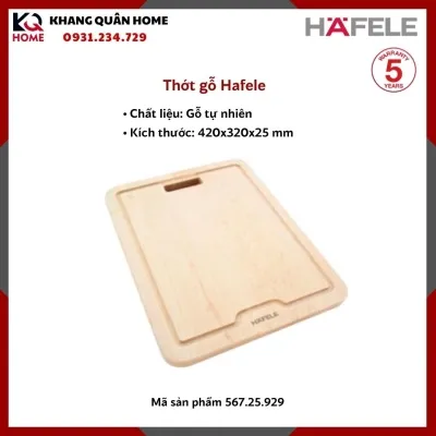 Thớt gỗ Hafele 420x320x25mm 567.25.929