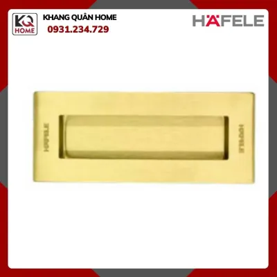 DIY Tay nắm âm 125x51mm – Màu đồng bóng PVD Hafele 489.72.141