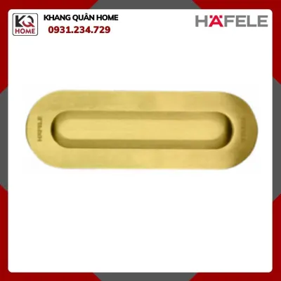 DIY Tay nắm âm 150x50mm – Màu đồng bóng PVD Hafele 489.72.143