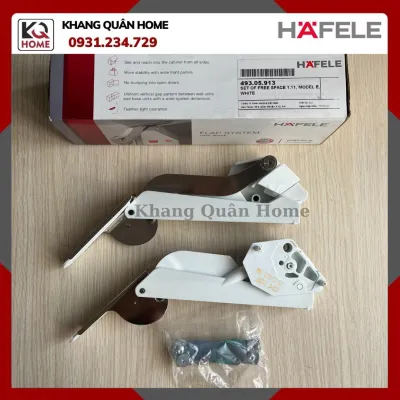 Tay nâng 1 cánh Häfele Free Space màu trắng 493.05.913