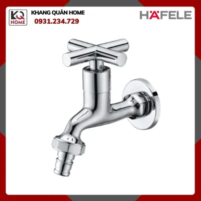 Vòi lạnh có đầu răng Hafele gắn tường 495.61.020