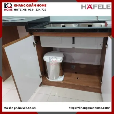 Thùng rác đơn, 15 lít, Hailo Mono, inox Hafele 502.12.023