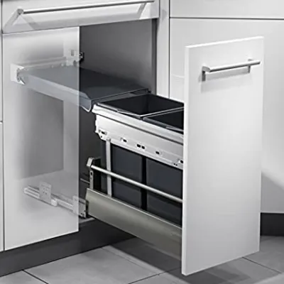 Thùng rác đôi, 2 x 15 lít, Hailo Tandem 3663-10 Hafele 502.72.761