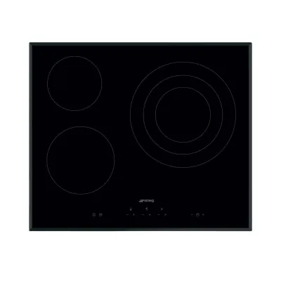 BẾP ĐIỆN SMEG, 60 CM, GỐM THỦY TINH, MÀU ĐEN SE363ETB 536.64.101