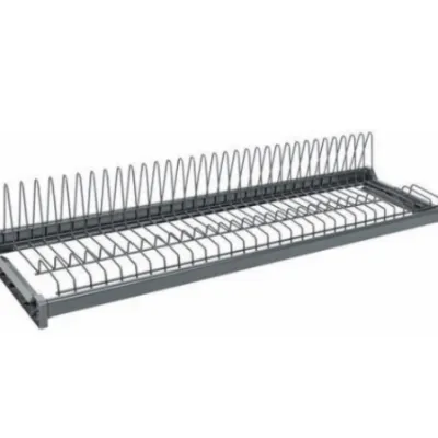 Khay úp dĩa, giá úp dọc, Đen Anthracite, 600mm Hafele 544.01.307