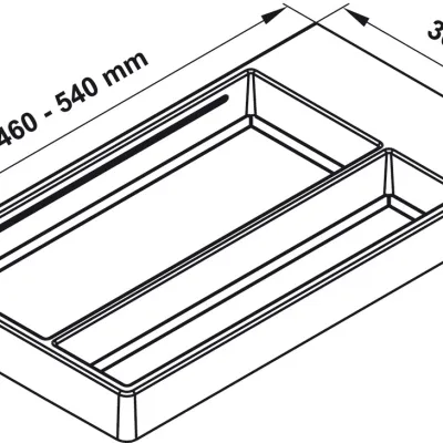Khay chia đa năng đựng dao kéo thìa nĩa Hafele 556.70.140