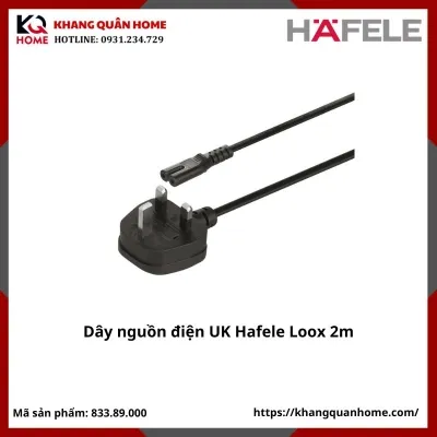 Dây Nguồn Điện Đèn Led Chuẩn UK Hafele-833.89.000