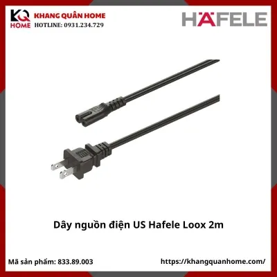 Dây Nguồn Điện Đèn Led Chuẩn US Hafele-833.89.003