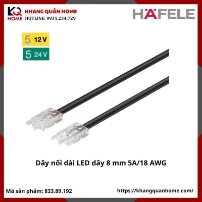 Dây Nối  500mm Cho Đèn Led Dây 8mm Hafele 833.89.192