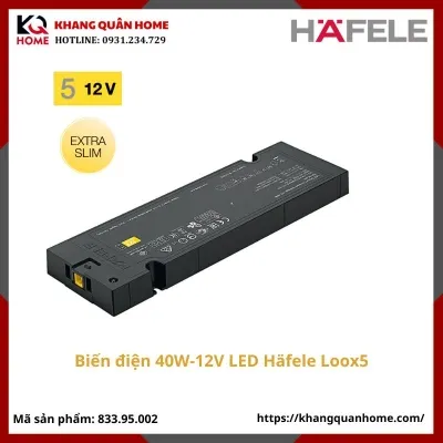 BIẾN ĐIỆN (ADAPTER) 12V-40W LED HAFELE LOOX5- 833.95.002