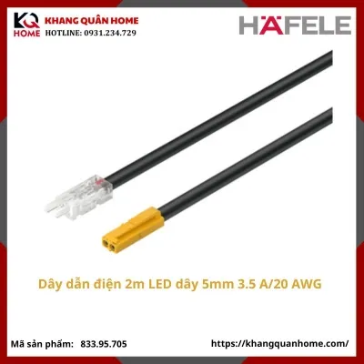 Dây dẫn điện 12V cho LED dây 5mm Hafele dài 2 m-833.95.705