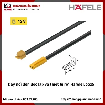 Dây nối đèn độc lập Hafele Loox5 12V-833.95.788