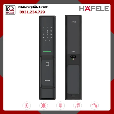 Khóa điện tử Hafele PP8100 Đen mờ, có chức năng Khóa bluetooth 912.20.260