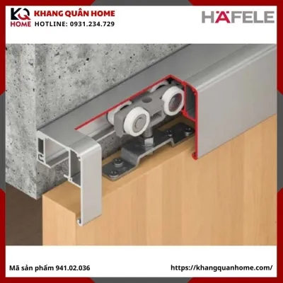 Bộ Phụ Kiện Cửa Trượt 120Kg 120P Hafele 941.02.036
