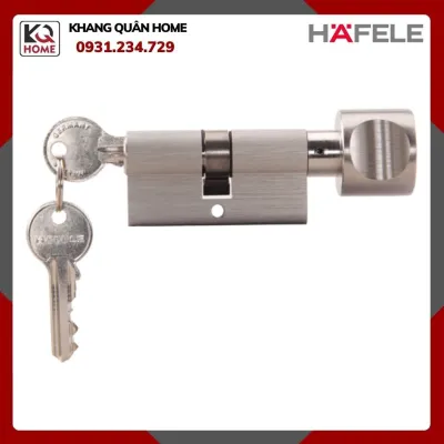 RUỘT KHÓA HAFELE-1 ĐẦU CHÌA 1 ĐẦU NÚM VẶN- 60mm-916.96.307