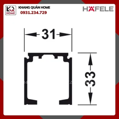 Ray Trượt Đơn 31 X 33mm Hafele 940.43.932