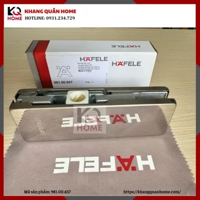 Kẹp Kính Trên Hafele Inox Bóng 981.00.657