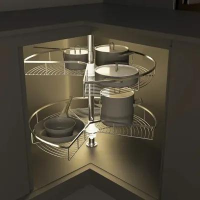 BỘ RỔ GÓC XOAY 270 ĐỘ MEZZO, Mạ Chrome Hafele 548.37.210