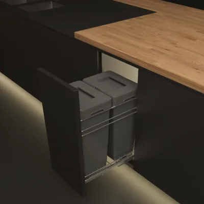 Thùng rác âm tủ Cucina, gắn cánh - Viola Hafele 503.48.504