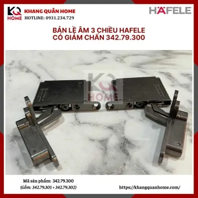 Bản lề âm 3 chiều Hafele  342.79.700 màu inox