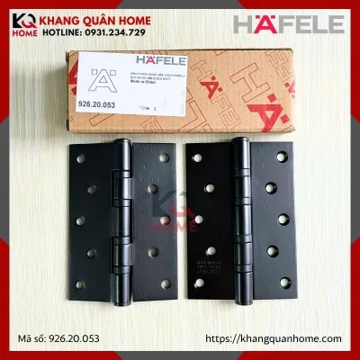 Bản Lề Lá 4 Vòng Bi 80Kg màu đen Hafele 926.20.053