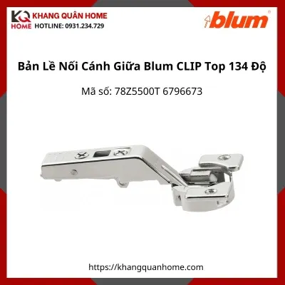 Bản Lề Nối Cánh Giữa Blum CLIP Top 134 Độ 78Z5500T 6796673
