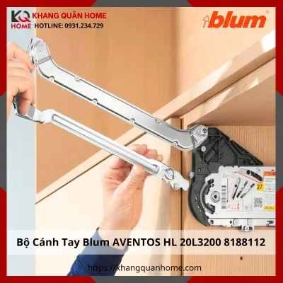 Bộ 2 Cánh Tay Blum  AVENTOS HL tủ cao 300 - 349mm 20L3200 8188112
