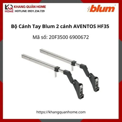 Bộ Cánh Tay Đòn Blum cho tủ 2 cánh AVENTOS HF35 20F3500 6900672 tủ cao 560-710mm