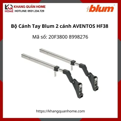 Bộ Cánh Tay Đòn Blum cho tủ 2 cánh AVENTOS HF38 20F3800 8998276 tủ cao 700-900mm