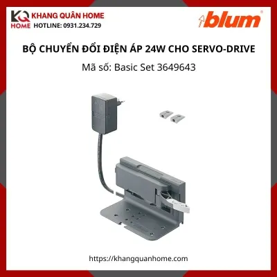BỘ CHUYỂN ĐỔI ĐIỆN ÁP BLUM SERVO-DRIVE 24W BASIC SET 3649643