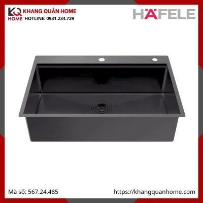 Chậu Rửa Inox Hafele Màu Đen 567.24.485 WS R10 HS25-SSN1S-7650