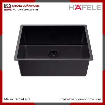 Chậu Inox Hafele Màu Đen R10 HS25-SSN1S-540 567.24.481