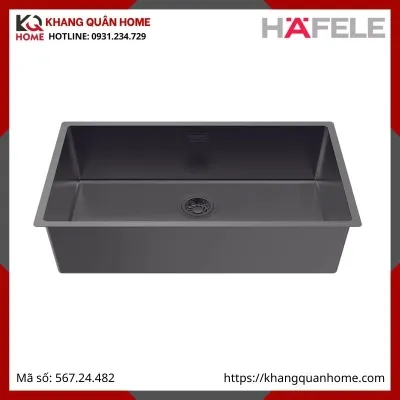 Chậu Inox Hafele Màu Titan R25 HS25-SSN1S-760 567.24.482