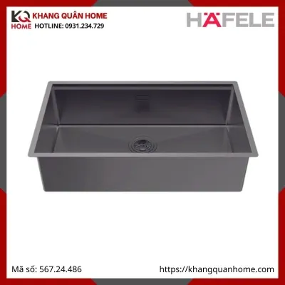 Chậu Inox Hafele Màu Titan HS25-SSN1S-7644 567.24.486